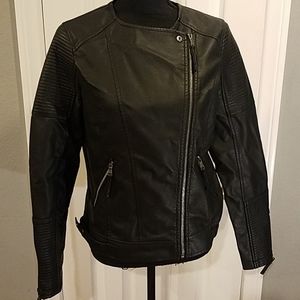 Royalty for Me Black moto jacket Sz small